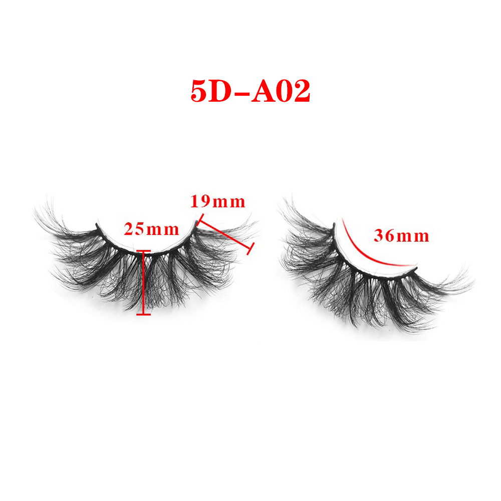 25MM 3D Mink Lashes 5D-A02