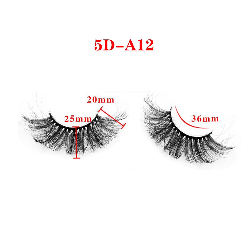 25MM 3D Mink Lashes 5D-A12