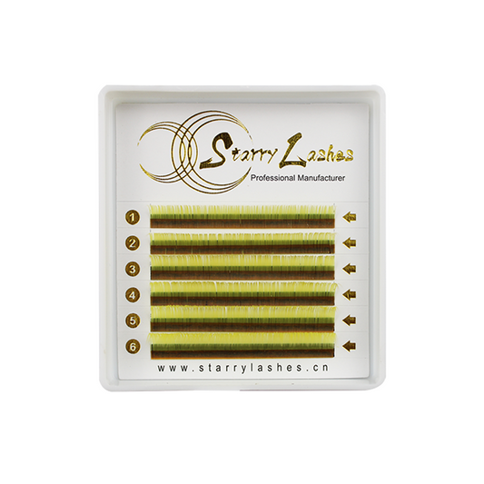 Yellow Color Eyelash Extension