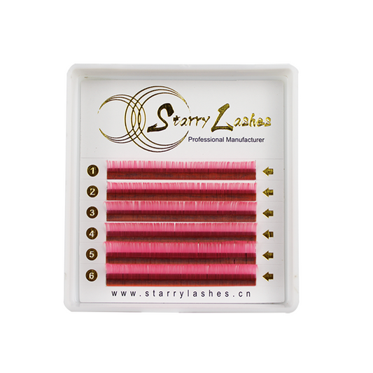 Pink Color Eyelash Extension