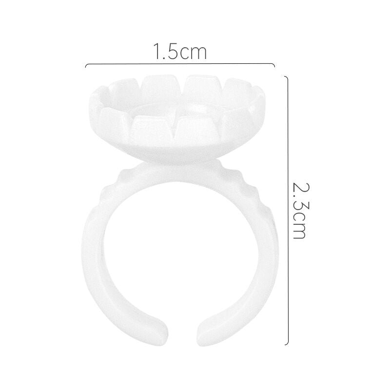 Heart/Flower Shape Glue Ring 100pcs