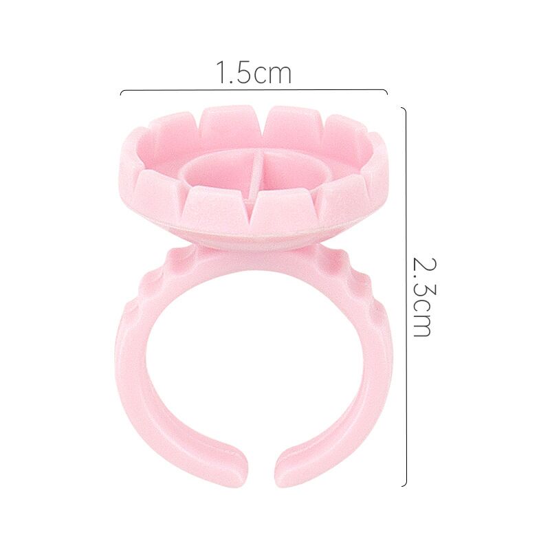 Heart/Flower Shape Glue Ring 100pcs