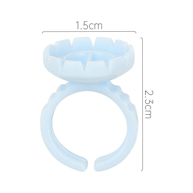 Heart/Flower Shape Glue Ring 100pcs